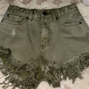 Green urban outfitters shorts